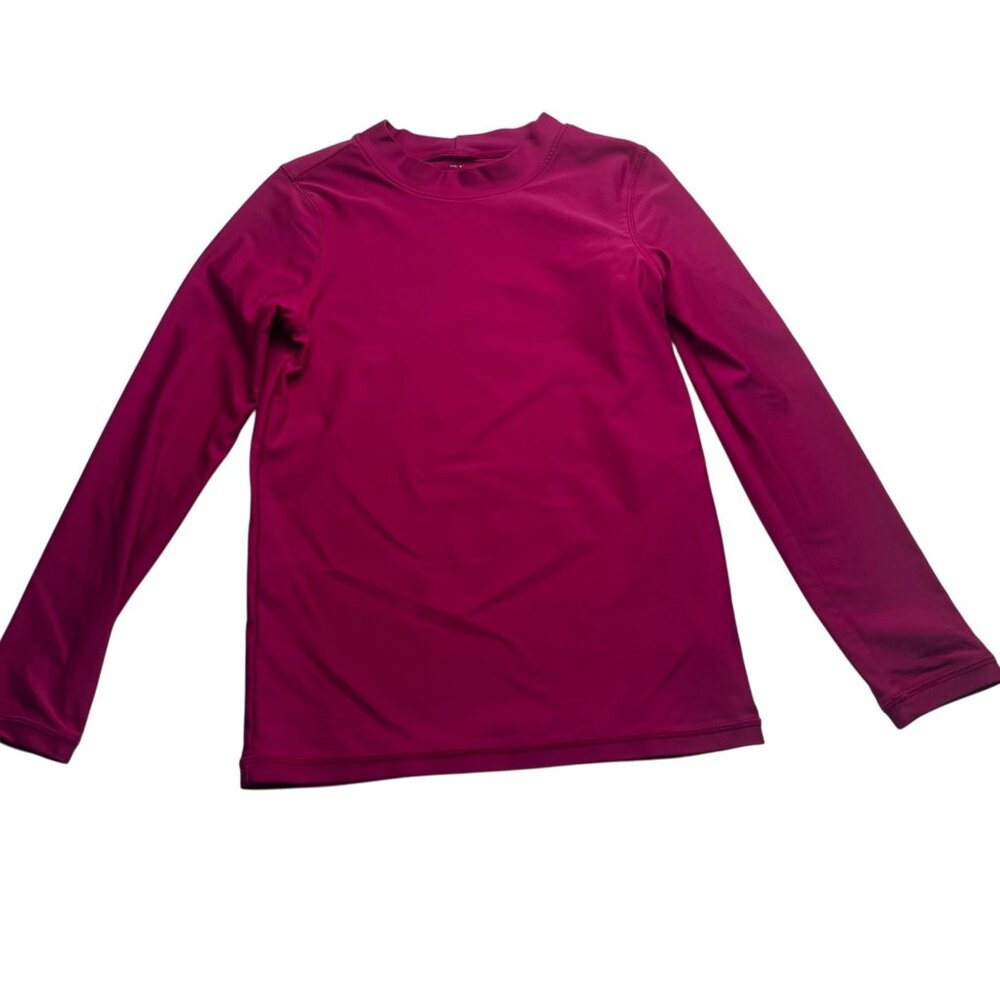 Primary Kids Pink Long Sleeve Rash Guard Top Size 8-9 Years